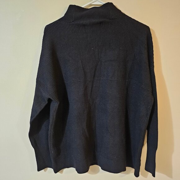 Chelsea & Theodore Women's Black Full Neck Sweater - Size M - Picture 2 of 5
